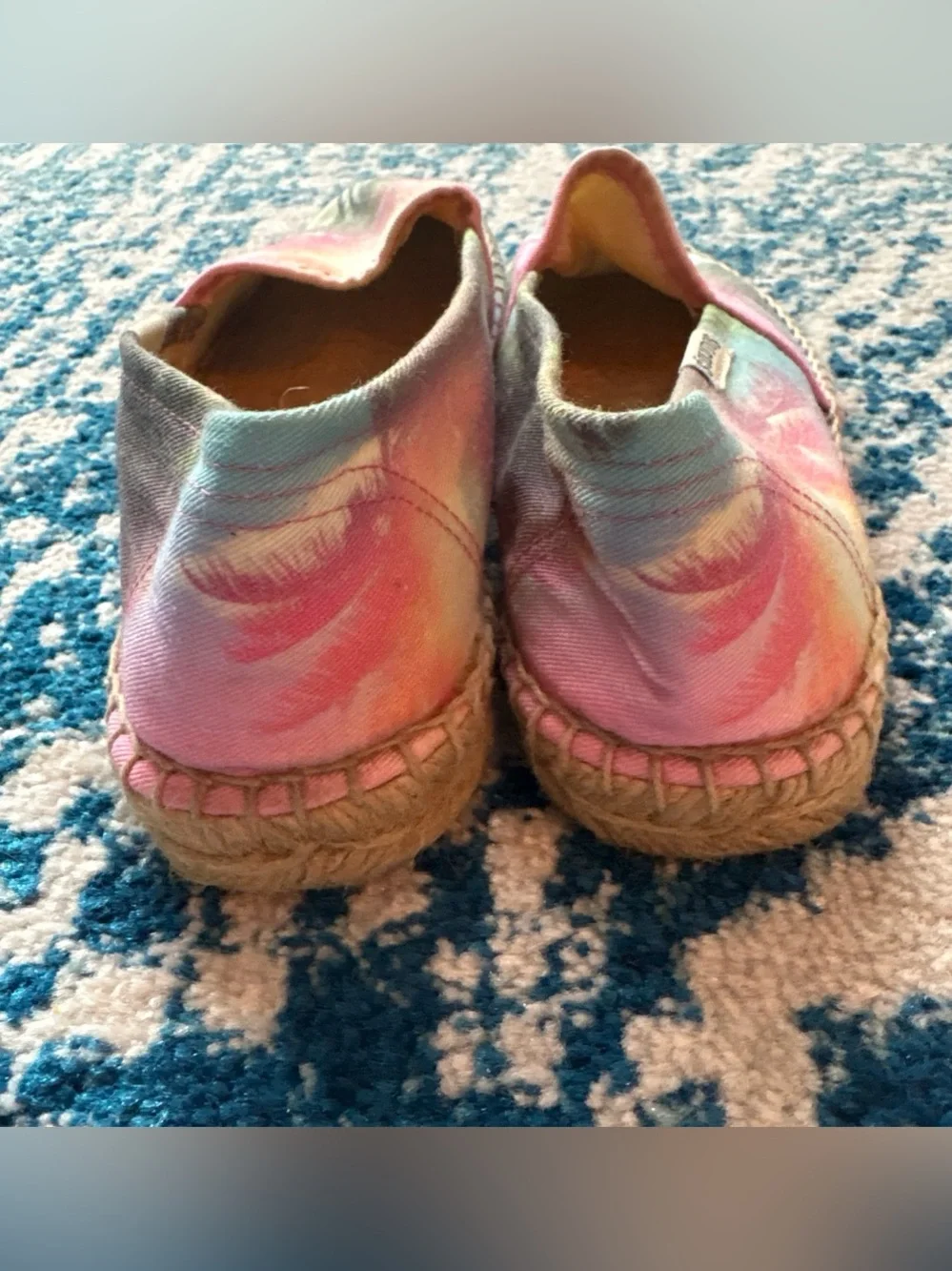 Soludos Tie-Dye Palm Print Espadrilles